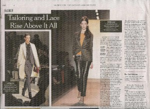 New York Times Fashion page 20110212