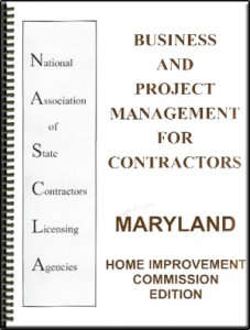 Business and Project Management for Contractors Maryland
