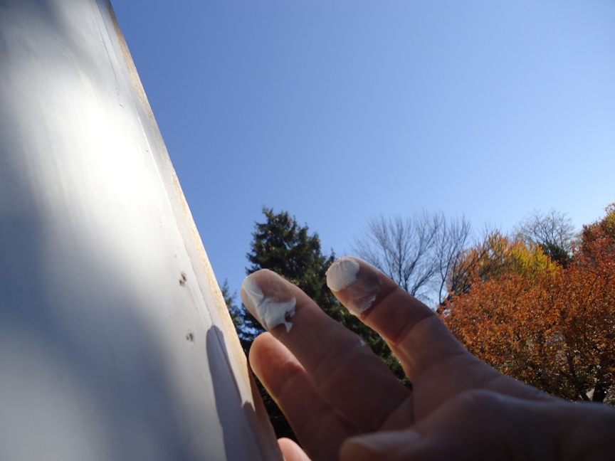 Caulking Siding & Weatherizing with Caulk The Seal Your Home Blogger Challenge