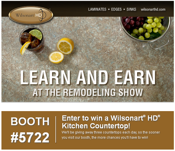 Learn and Earn at the Remodeling Show with Wilsonart
