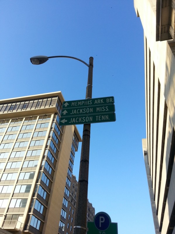 Memphis Street Sign