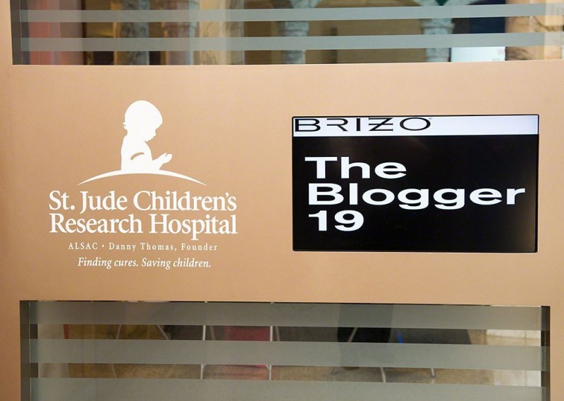 StJude Brizo Blogger 19 signage