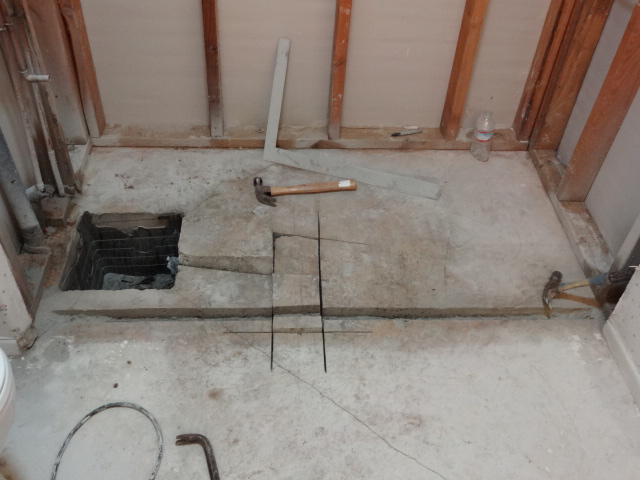 Installing A Zero Clearance Shower Drain Building Moxie Removing Old Shower Drain Cutting For Inline