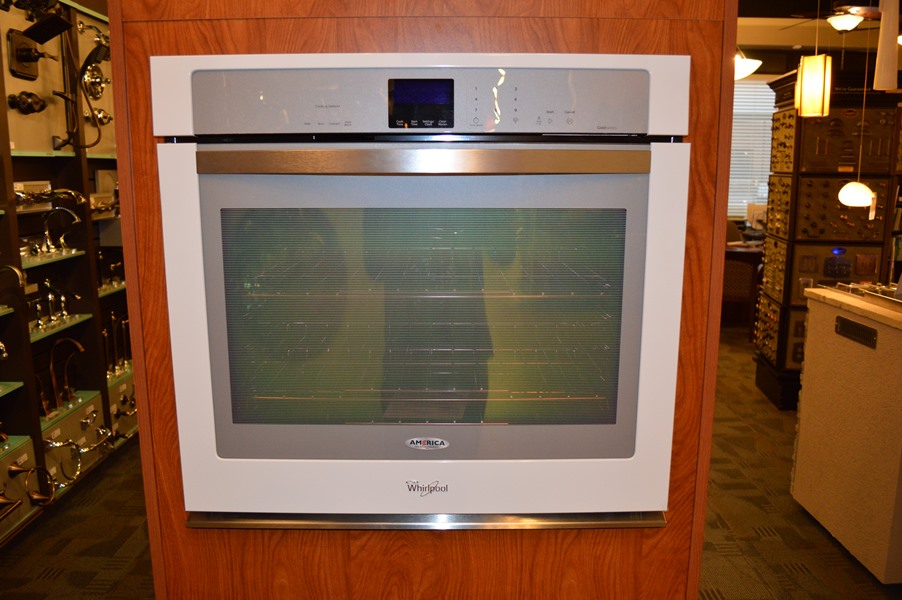 whirlpool white ice kitchen wall oven