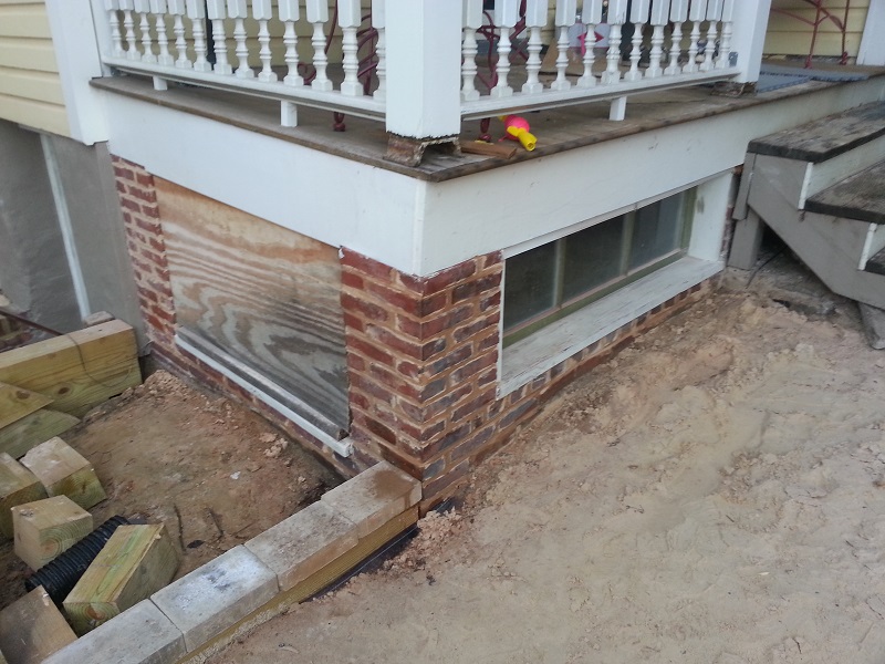Repair Brick Porch Foundation