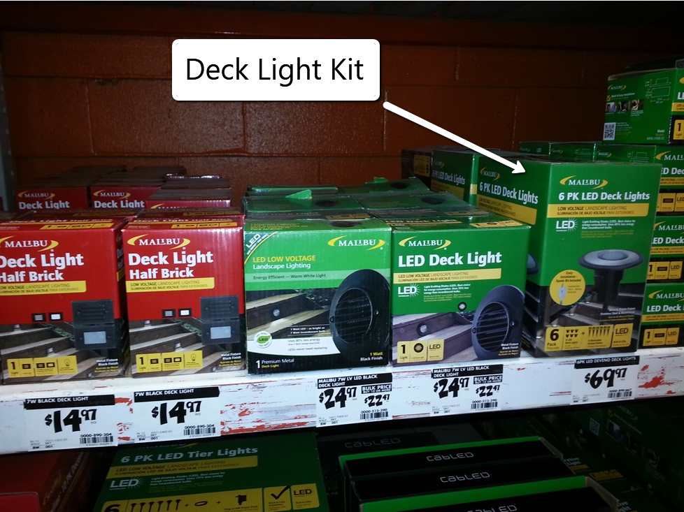 Installing In Patio Lighting More Progress Deck Lights Kit
