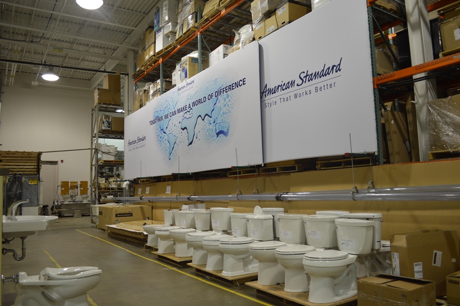 Toilets in American Standards Warehouse