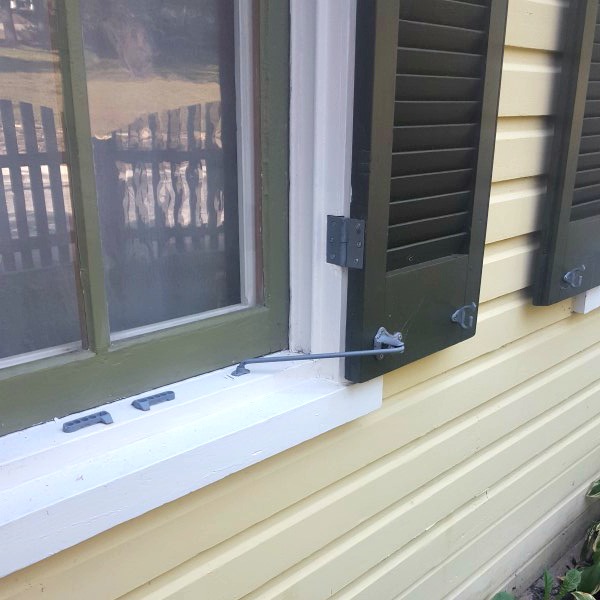 Refinishing & Hanging Functional Exterior Wood Shutters Exteriors