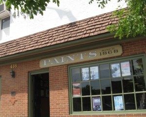 Sign Budeke's Paints Fells Point Baltimore location since 1868