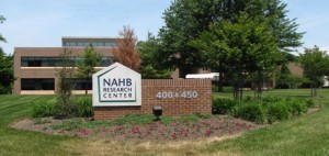 Welcome sign at the National Association of Home Builders Research Center