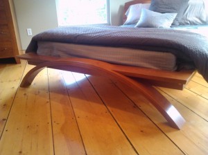 Vita bed Thos. Moser Freeport showroom
