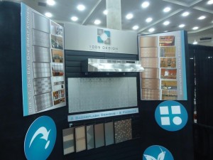 1005 Design Aluminum BackSplash Booth at the Remodeling Show