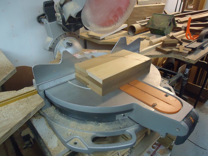 cutting notched boards on sliding miter saw