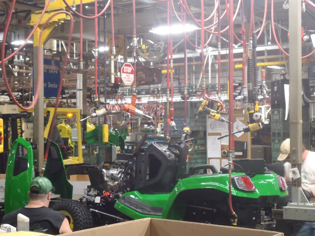 Air Tools Hung From Ceiling John Deere Horicon Works