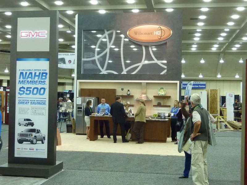 Wilsonart Booth Remodeling-Show distance