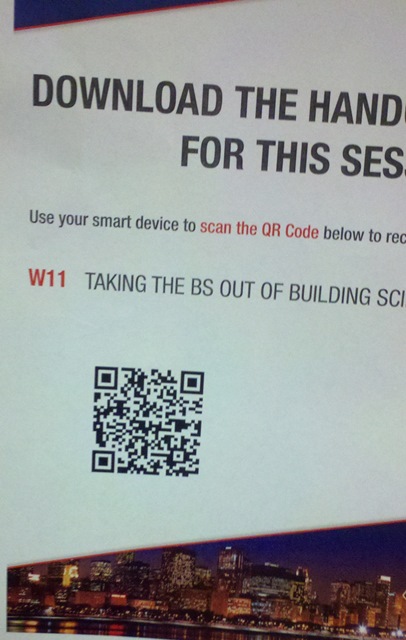 Presentations Accessed via a QR Code @ the Remodeling Show