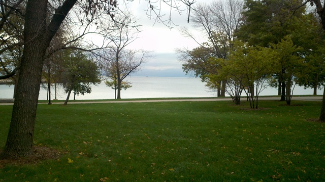 Lake Michigan outside of Conference Center