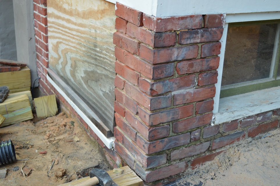 Repairing and RePointing Brick Foundation Building Moxie