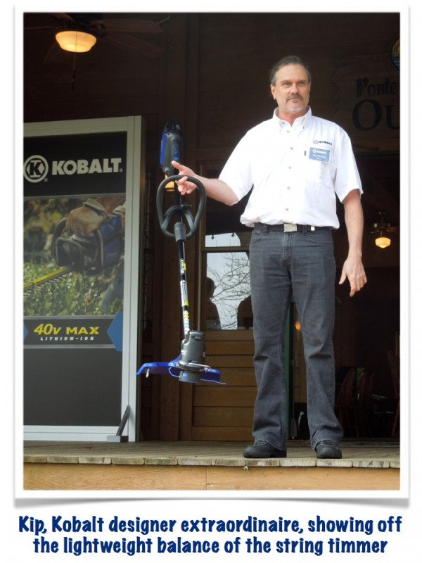 Lightweight & balance characteristics of the Kobalt string trimmer