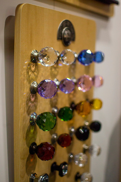 crystal knob board from Top Knobs